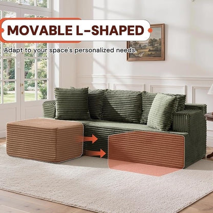 Korser Boneless Couches for Living Room, Cloud Couch Sectional - Image 8