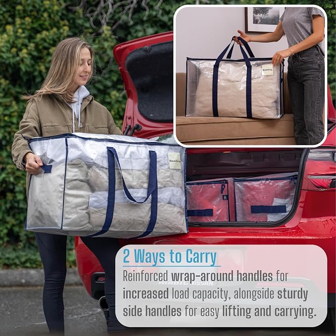 VENO 8 Pack Moving Bags and Large Christmas Storage Bins - Image 7
