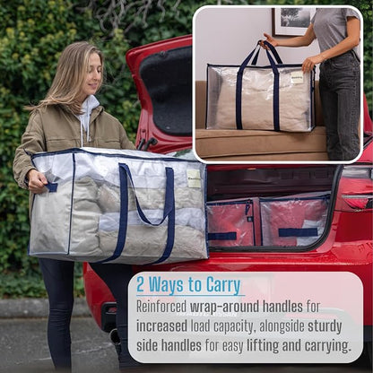 VENO 8 Pack Moving Bags and Large Christmas Storage Bins - Image 7