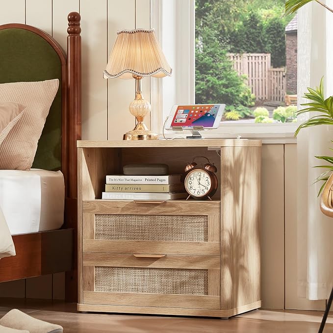 LEYAOYAO Rattan Night Stand - Image 8