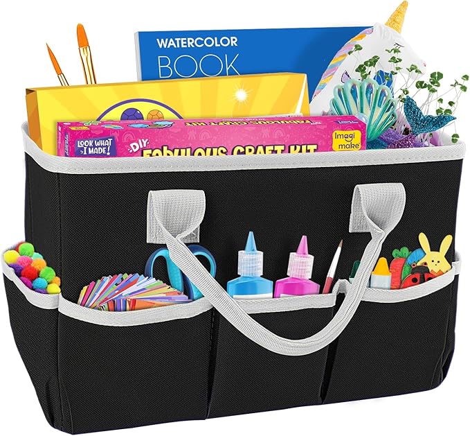 ZKOO Art Supply Storage Organizer Caddy, Craft Tote Bags by ZKOO
