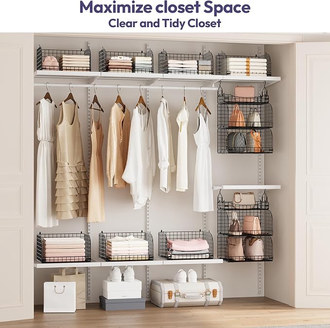 SWTYMIKI Hanging Closet Organizer Storage - Image 5