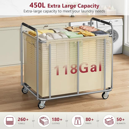 Tajsoon 450L Extra Large Laundry Basket - Image 3