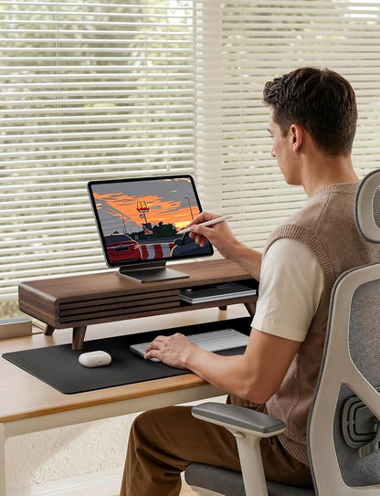 Tinamo 24" Wooden Monitor Stand Riser - Image 6