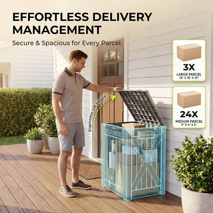 Greesum 52 Gallon Extra Large Deck Box - Image 4