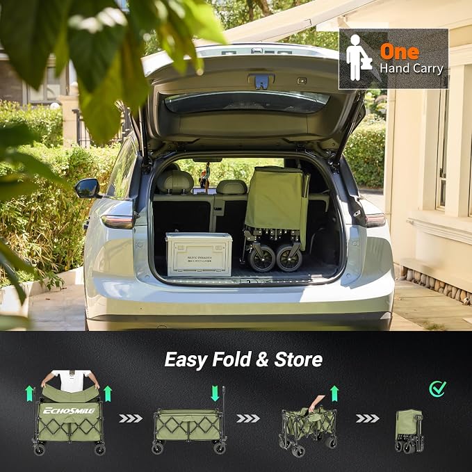 EchoSmile Collapsible Foldable Extended Wagon - Image 8