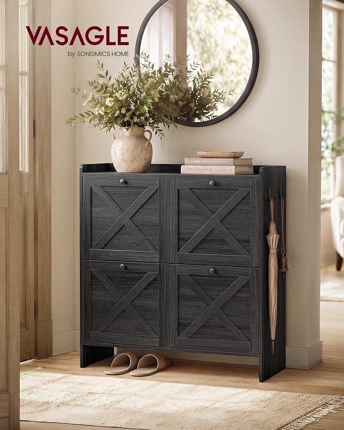 VASAGLE Shoe Storage Cabinet Organizer - Image 3