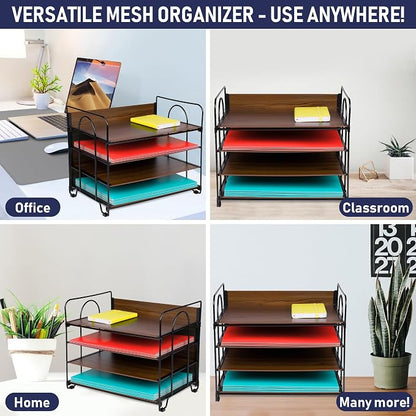 4-Tier Office Organizer, Desk File Organizer - Image 4
