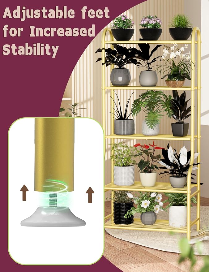 5-Tier Metal Plant Stand - Image 2