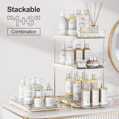 Delamu 2-Tier Multi-Purpose Bathroom Under Sink Organizers and Storage - Image 3