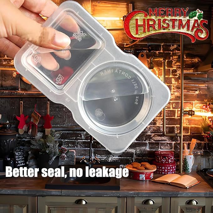 VOUKEN Double Compartment Condiment Container - Image 3
