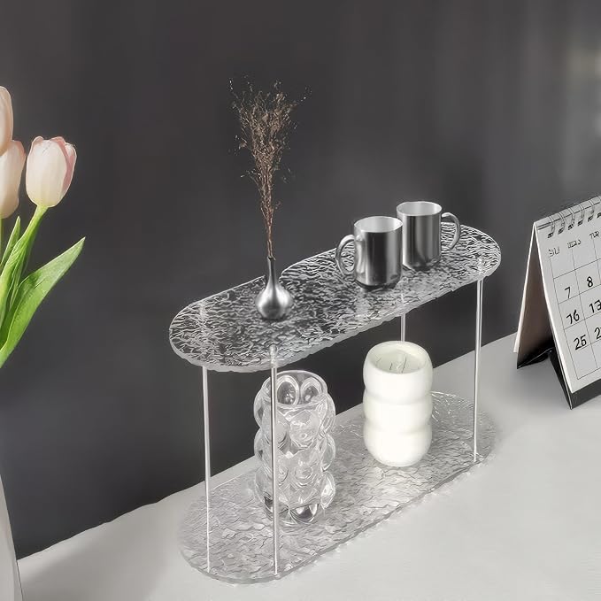 Benkyo 2 Tier Bathroom Vanity Organizer Countertop Shelves Makeup Counter Shelf - Image 6