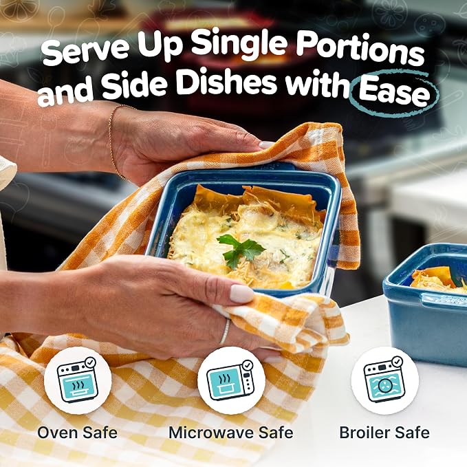 Souper Cubes Ceramic Baking Dishes 2.0-5" x 5" Baking Dishes - Image 3