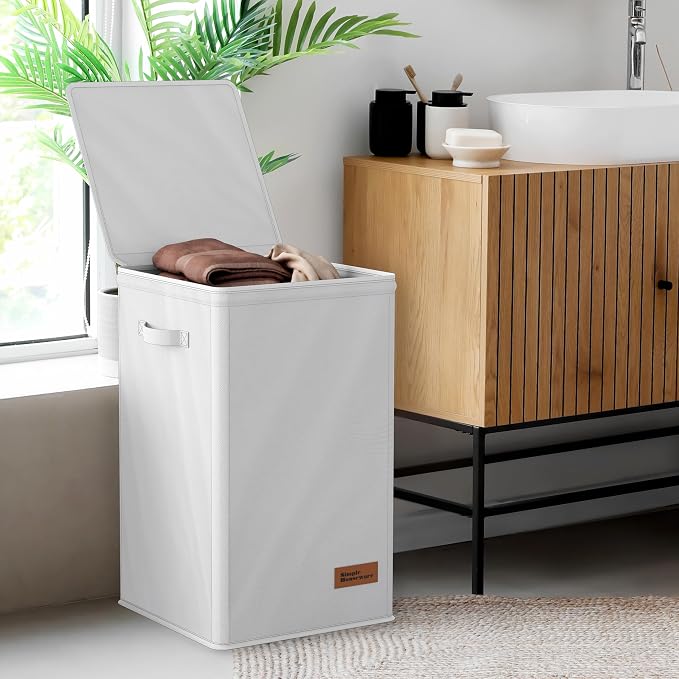 Simple Houseware Foldable Laundry Hamper Basket - Image 7
