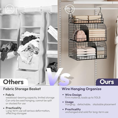 SWTYMIKI Hanging Closet Organizer Storage - Image 6