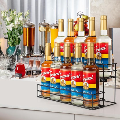 10 Bottle Capacity Coffee Syrup Organizer 2 Tier Coffee Syrup Stand Shelf - Image 5