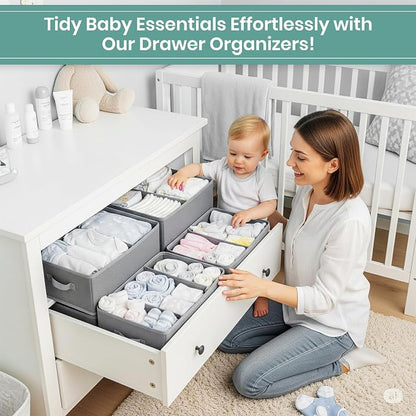 RFAQK 18 Pack Drawer Organizer Clothes-3 Sizes Dresser Organizer - Image 5