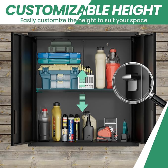 8-Piece Heavy Duty Steel Garage Cabinet System | All-in-One Modular Garage - Image 4