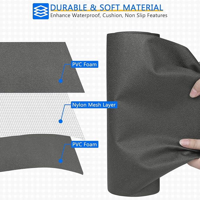 WochiTV Shelf Liner for Cabinets, Drawer Non Adhesive Non Slip Foam Mat for - Image 5