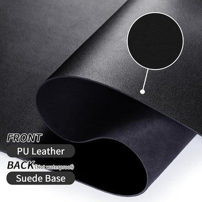 Leather Desk Pad, Non-Slip Desk Protector Mat, Leather Desk Blotter, Computer - Image 4