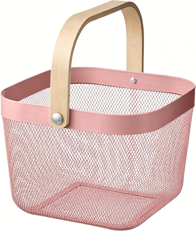 AJIODA Metal Mesh Steel Basket, Storage Organizer Basket Multi-functional by AJIODA