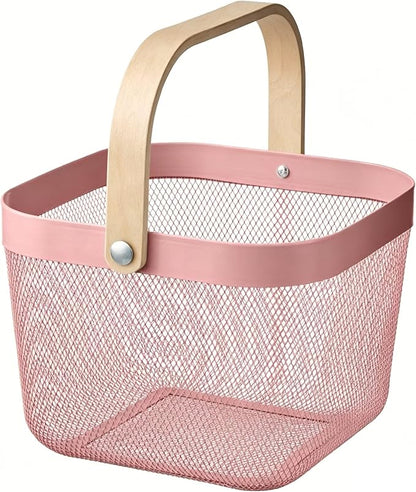 AJIODA Metal Mesh Steel Basket, Storage Organizer Basket Multi-functional by AJIODA