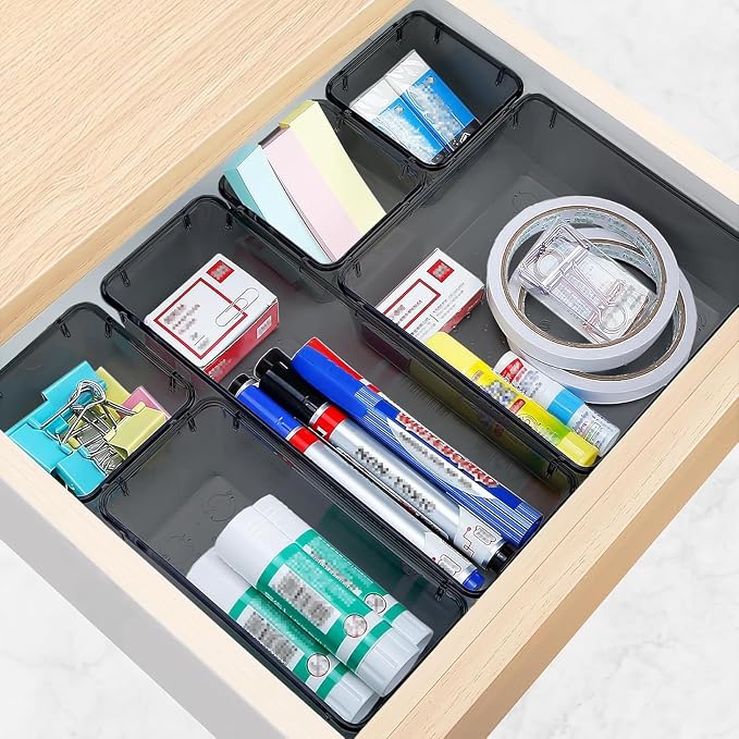 10 PCS Drawer Organizer Set, 4 Varied Size Bathroom and kitchen Drawer cabinet - Image 6