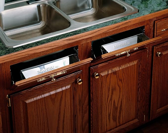 Rev-A-Shelf - 6541-14-52 - 14-1/4 in. Stainless Tip Out Sink Front Tray - Image 2