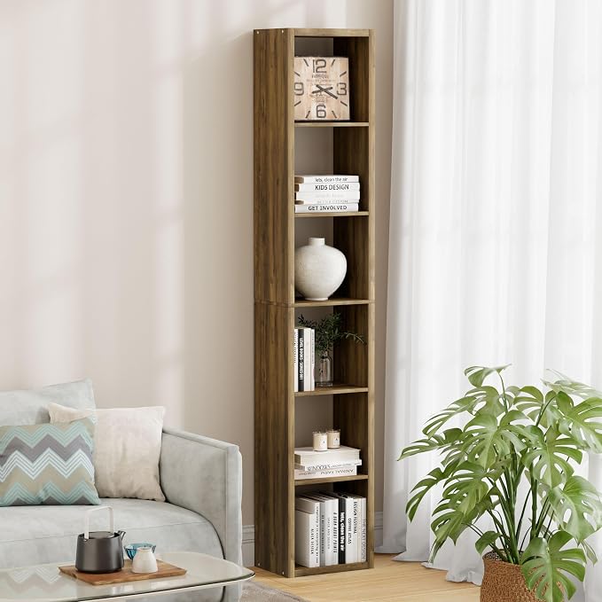 6 Cube Storage Organizer Single Row, Cube Shelf by JPIZISO