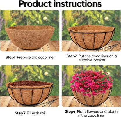 HKZ Hanging Basket Planter Plants Outdoor - Image 5