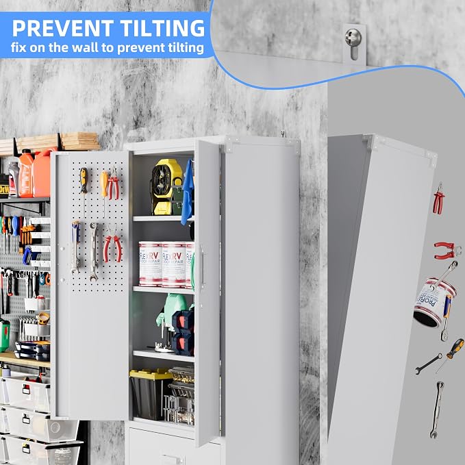 Upgraded Metal Garage Storage Cabinet - Image 9