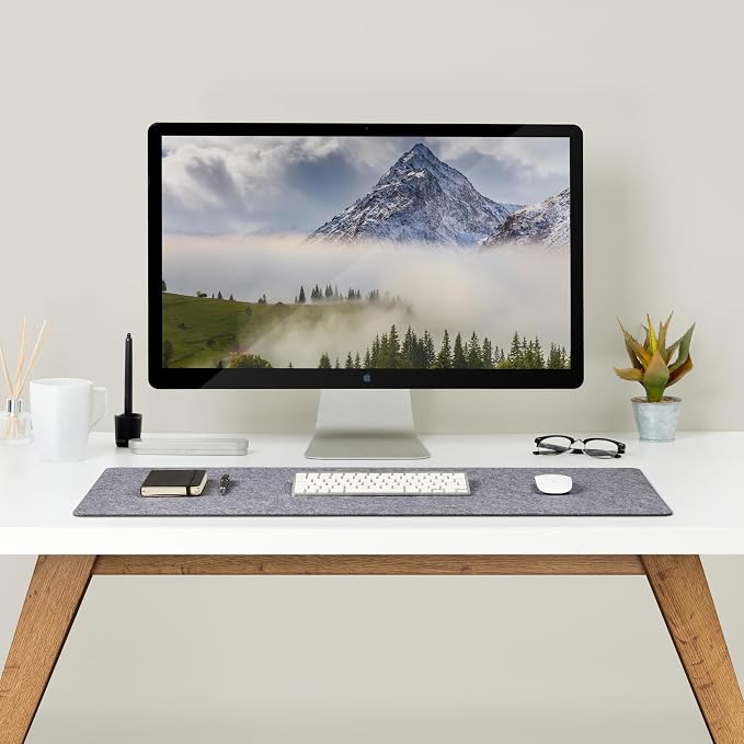 Premium Felt Desk Mat | Large 15.75" x 36" | Multifunctional Desk Pad - Image 3