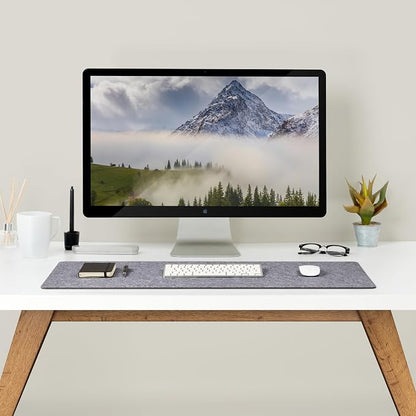 Premium Felt Desk Mat | Large 15.75" x 36" | Multifunctional Desk Pad - Image 3