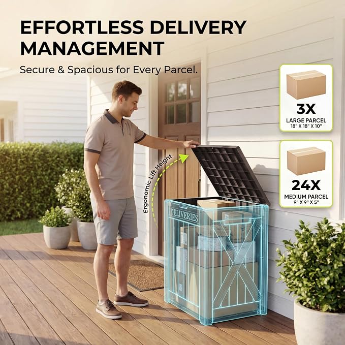Greesum 52 Gallon Extra Large Deck Box - Image 4