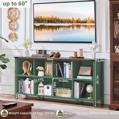 Joaxswe 8 Cube Storage Organizer, Farmhouse Green 62 Inch Wide Horizontal - Image 2