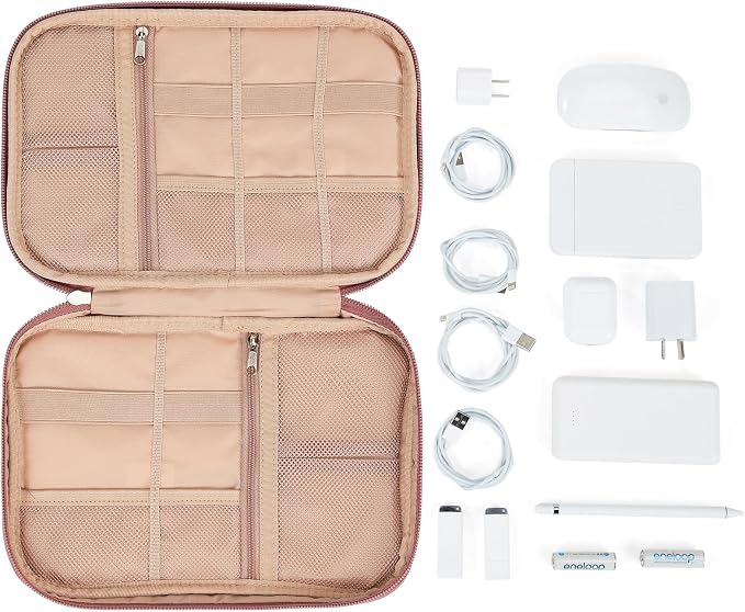 NISHEL Travel Cord Organizer Case, Tech Electronic Bag, Essentials - Image 5