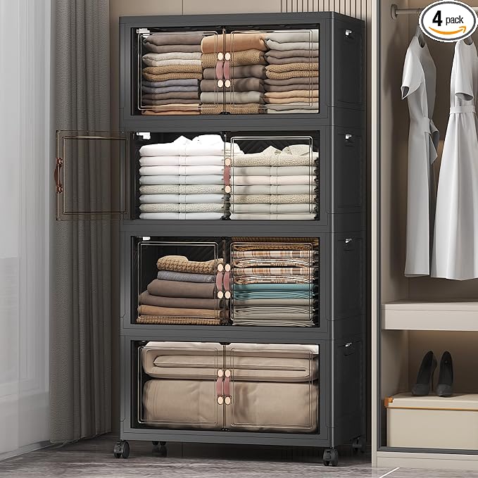 UAMFURI Stackable Storage Bins, 480QT Collapsible Drawers by UAMFURIDirect