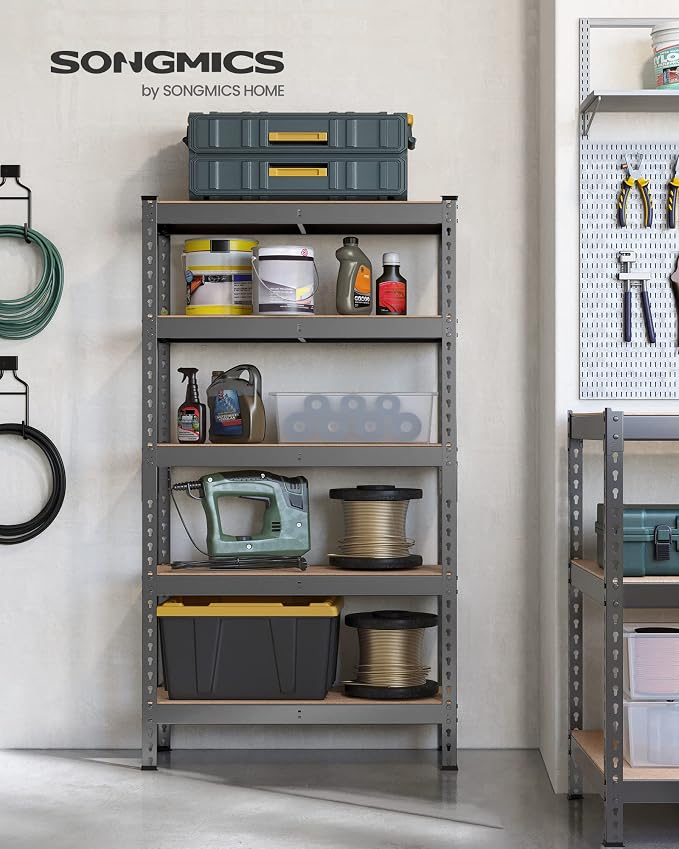 SONGMICS 5-Tier Storage Shelves, Load 2310 lb, Garage Storage, Boltless Assembly - Image 2