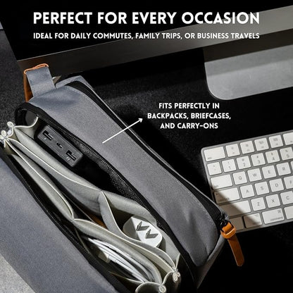 Large Electronics Organizer and Tech Travel Bag – Premium Portable Case - Image 5