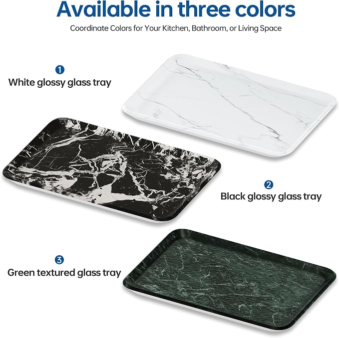 Vanity Decorative Tray, Bathroom & Countertop Organizer - Image 7