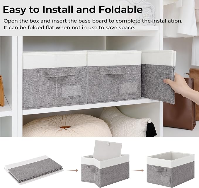 GRANNY SAYS Fabric Storage Bins, Closet Storage Bins - Image 3