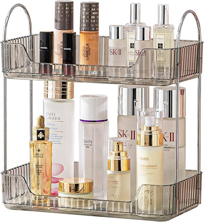 shuang qing 2 Tier Bathroom Counter Organizer Countertop Storage, Cosmetics by SHUANGQING