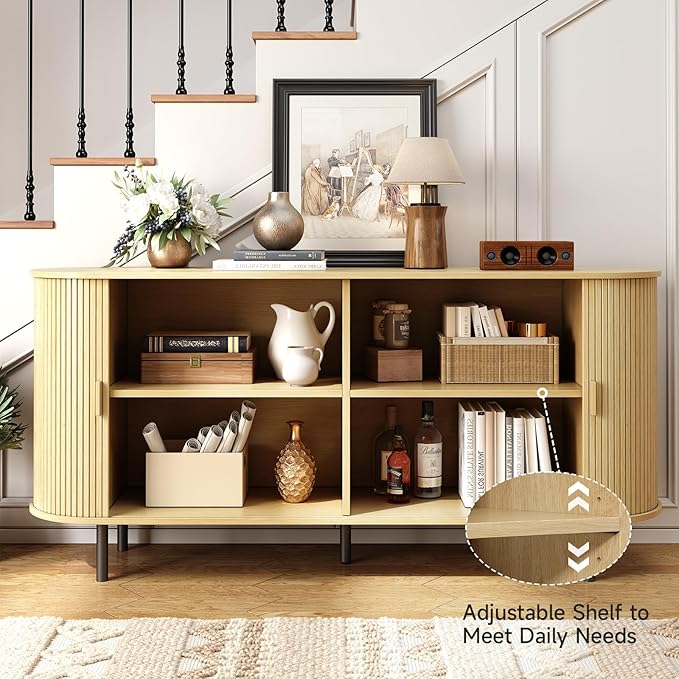 63" Sideboard Buffet Cabinet - Image 3