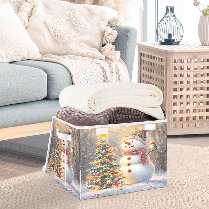 Whimsical Snowman Storage Bins - Image 5