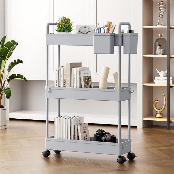 SOLEJAZZ Slim Rolling Storage Cart - Image 6