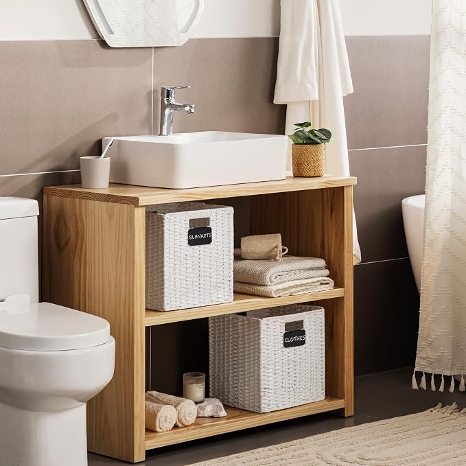 UBBCARE 2 Pack Wicker Basket, 10.5×10.5 Storage Cubes - Image 6