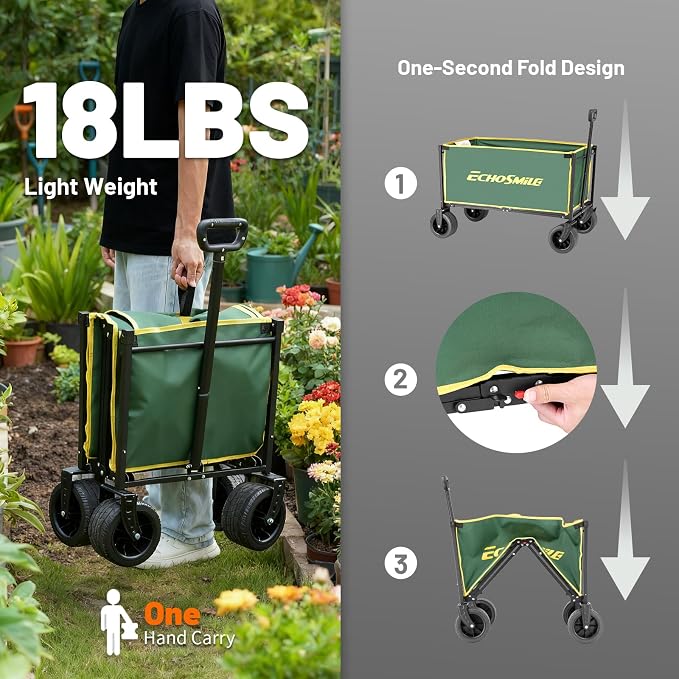 EchoSmile Collapsible Wagon Cart - Image 5