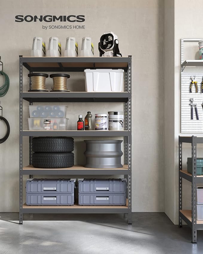 SONGMICS 5-Tier Storage Shelves, Load 2310 lb, Garage Storage, Boltless Assembly - Image 2