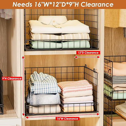 Yociyoga 8-Tier Stackable Closet Organizers and Storage Shelves, Foldable - Image 5