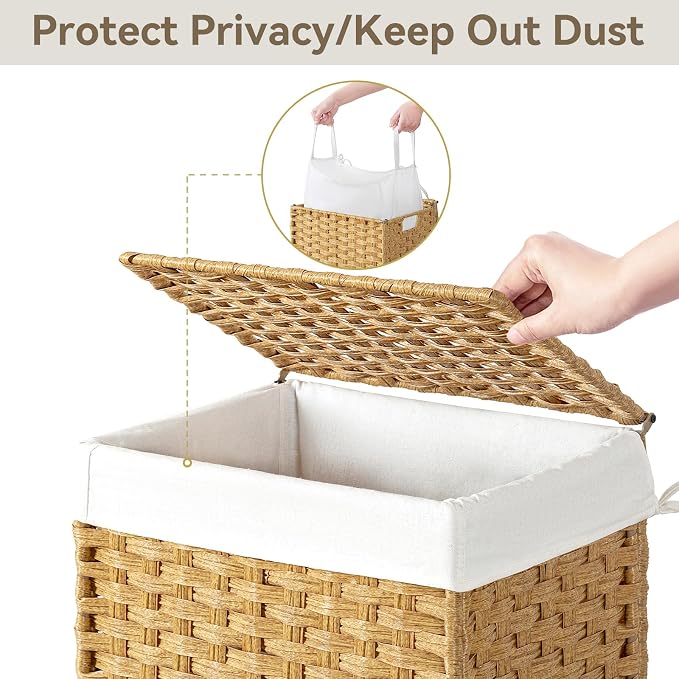 Chrislley 90L Slim Laundry Hamper - Image 4